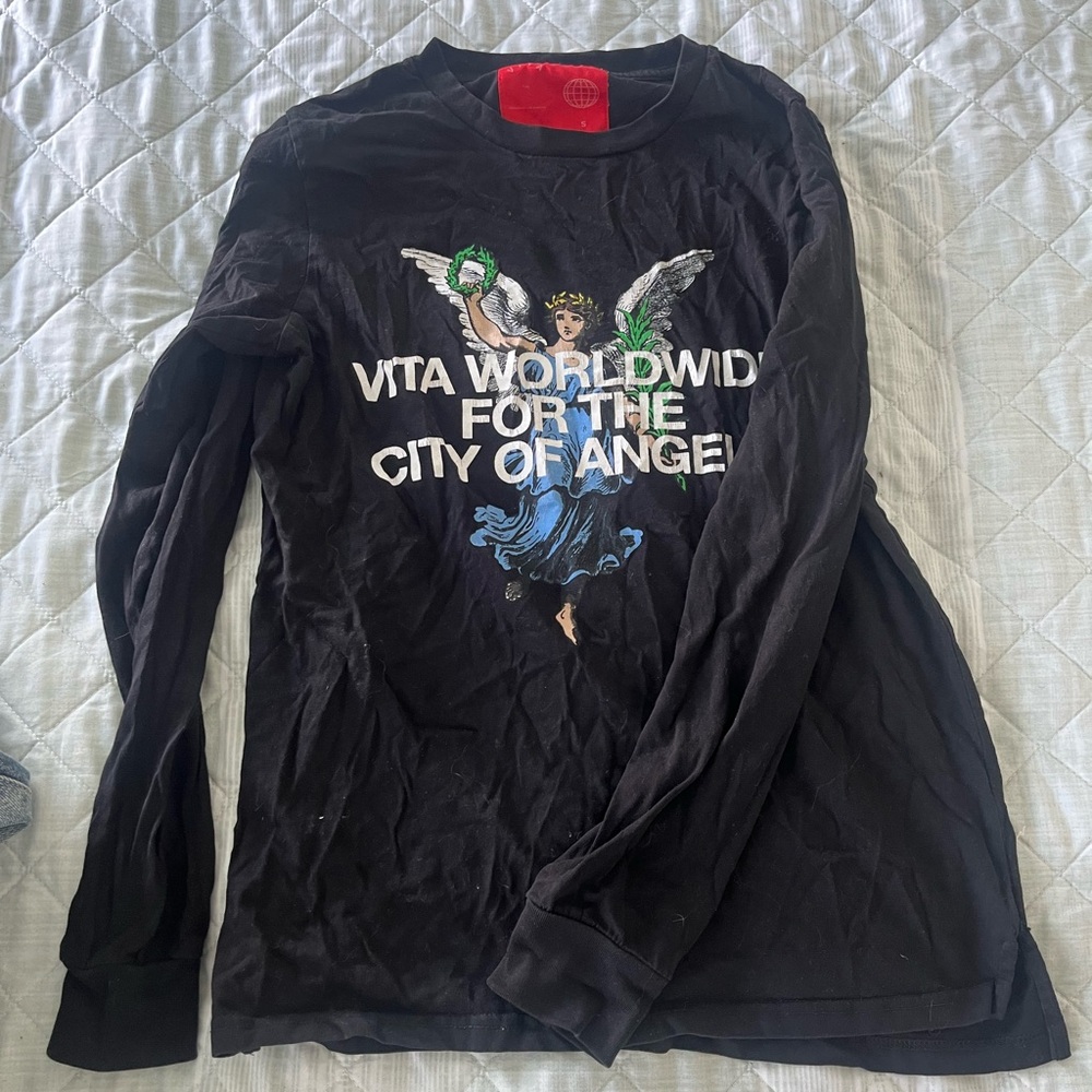 Black Long Sleeve Graphic Tee